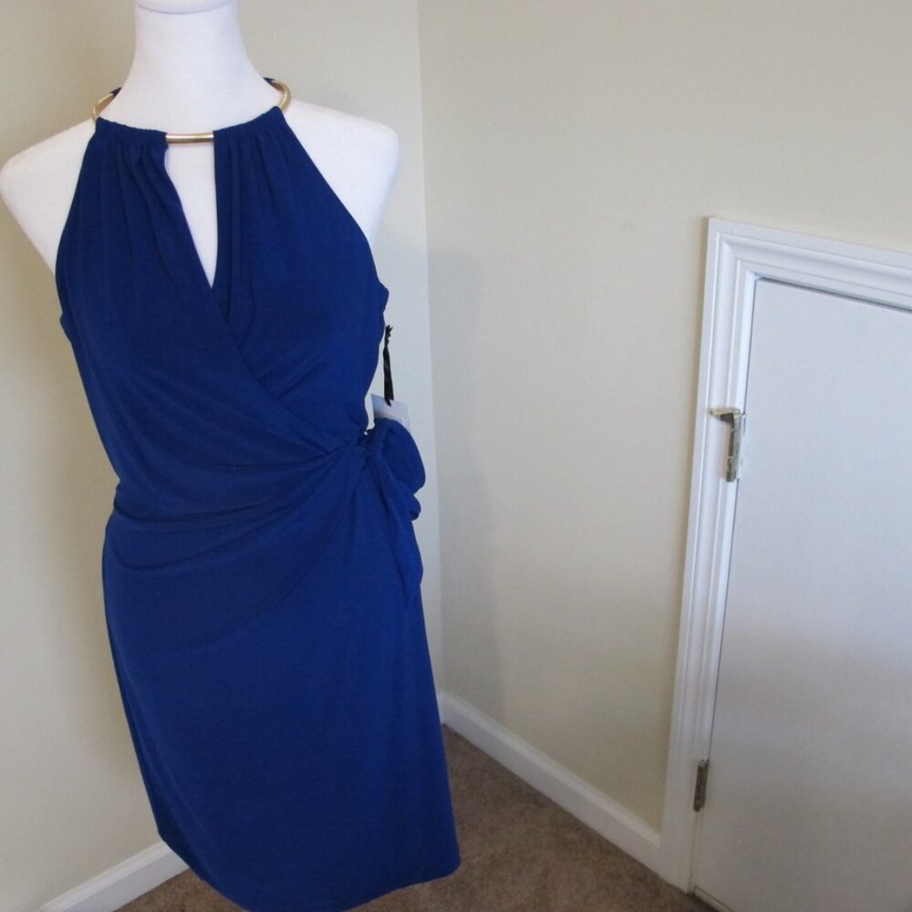 NWT Kensie Women's Sleeveless Blue Dress Size 6 NEW - Picture 1 of 5
